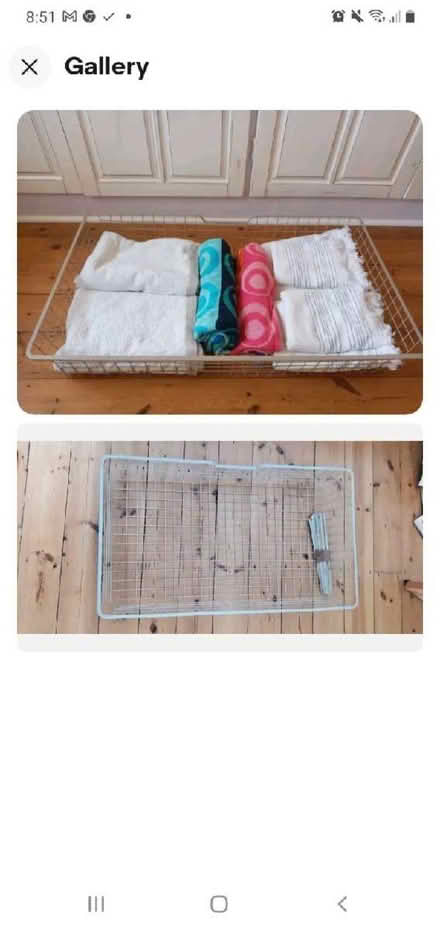 Photo of free IKEA KOMPLEMENT PAX pull-out basket, metal incl runners (Waltham Abbey EN9) #1