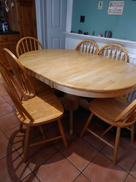 Photo of free Kitchen table and 6 chairs (Sacriston DH7) #1