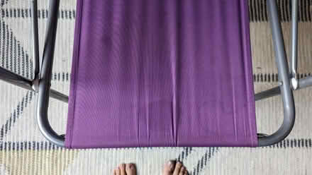 Photo of free Purple fold up camping chair (Bramley LS13) #2