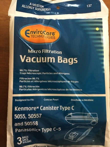 Photo of free New vacuum bags (Pepperell) #1