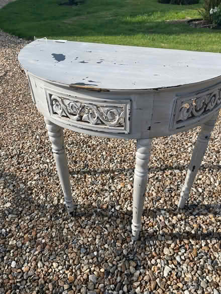 Photo of free Small half moon side table (TN11) #2