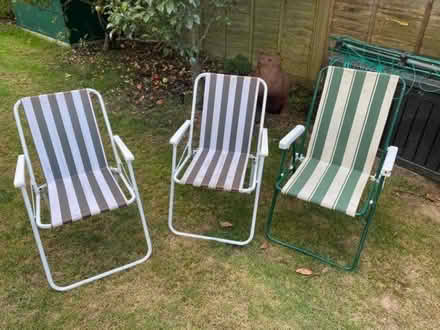 Photo of free 3 garden chairs (Southborough TN4) #3