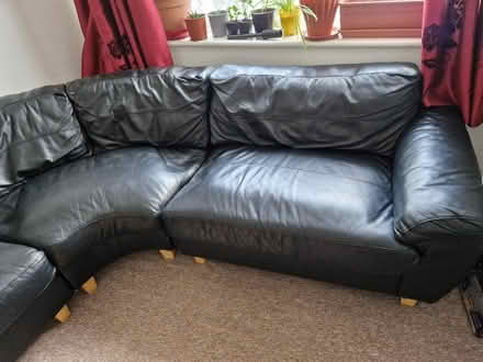 Photo of free Leather corner sofa (Luton, Stopsley) #2