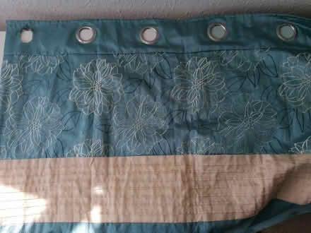 Photo of free Pair of teal curtains (Conniburrow MK14) #1