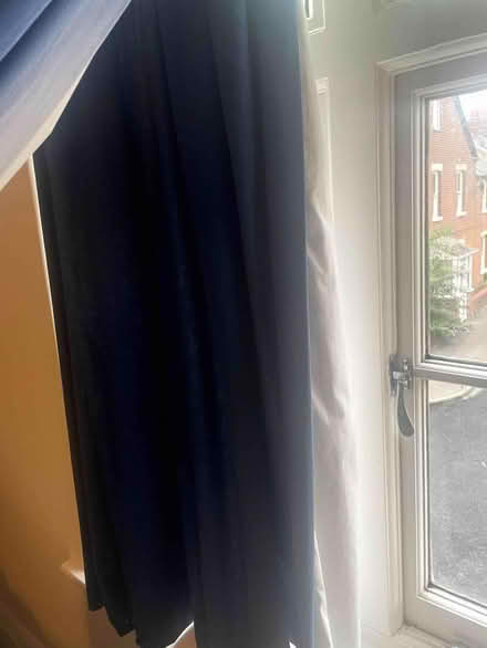Photo of free Navy blue lined curtains (Grandpont OX1) #1