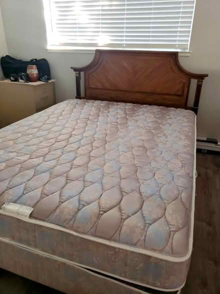Photo of free Full-size Headboard and bed frame (South San Jose) #1