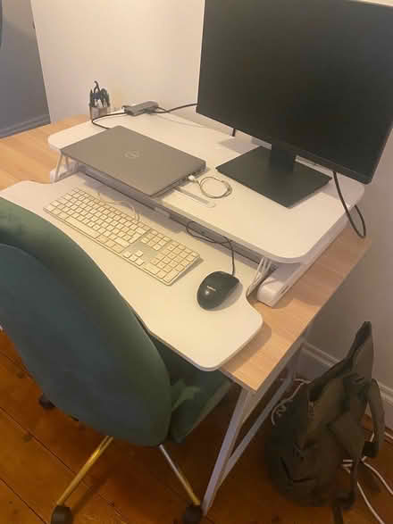 Photo of free Desk and desk riser (Dartford, DA9) #1