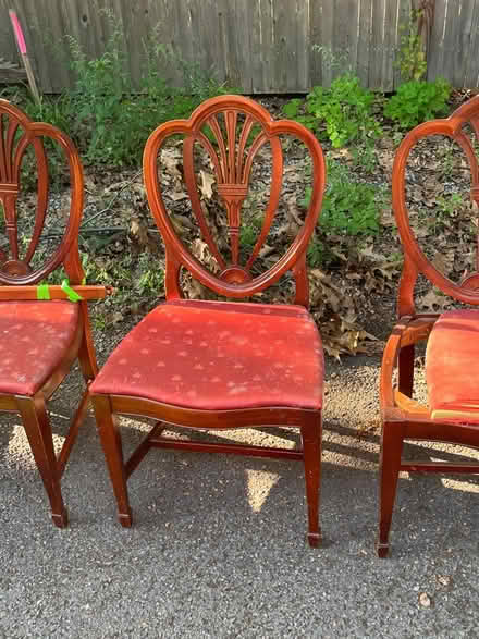 Photo of free Four once beautiful chairs (Brookline) #3