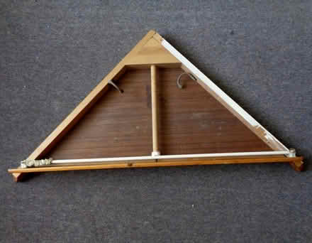 Photo of free corner shelf with a curtain rail to create mini-wardrobe (New Marston OX3) #1