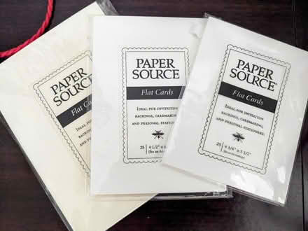 Photo of free Blank note cards from Papersource (Allston) #1