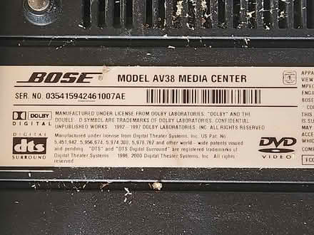 Photo of free older Bose surround sound system (virgil) #1