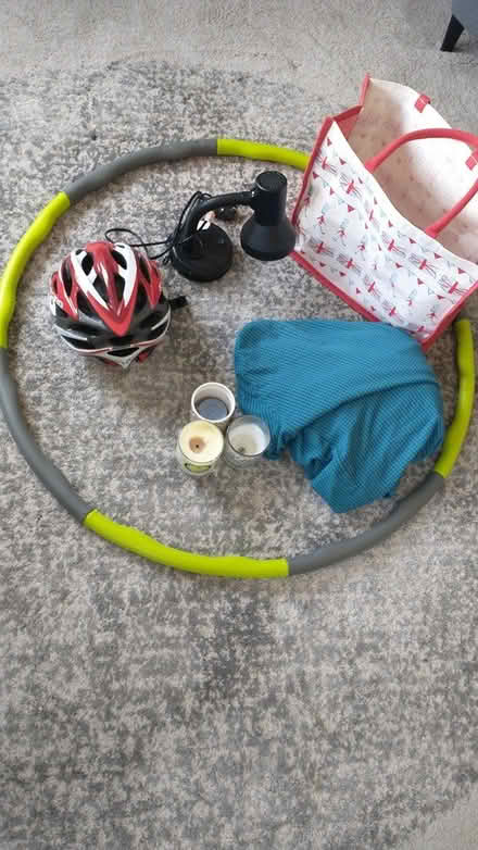 Photo of free Cycling helmet lamp hoola hop bag (Denmark Hill) #1
