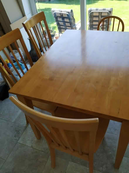 Photo of free wooden dining table & 3 chairs (NG4 carlton) #2