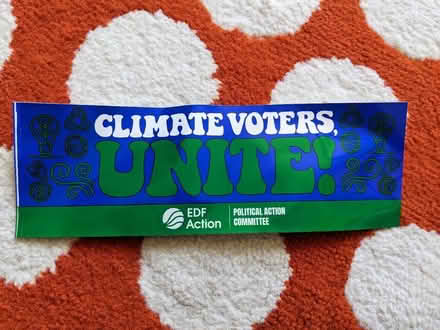 Photo of free Climate voters unite sticker (Allston) #1