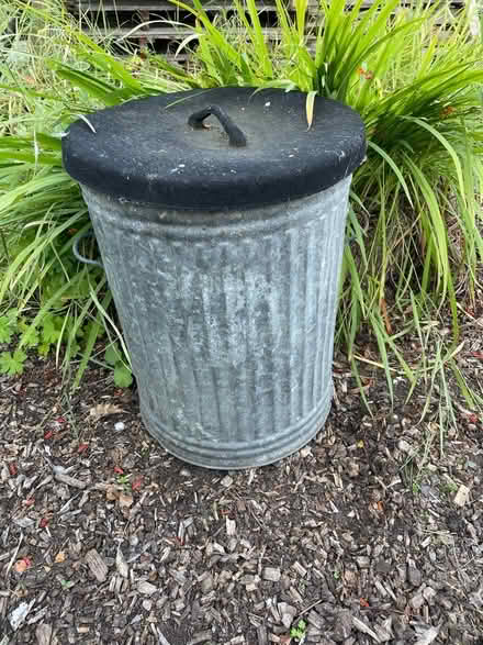 Photo of free Galvanised bin with rubber lid (EH41) #1
