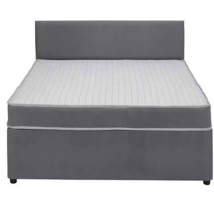 Photo of free 4ft-Bed/mattress Grey fabric (Chesterton Cambridge) #2