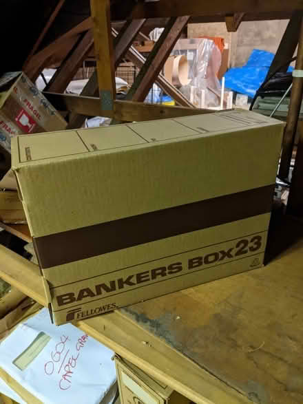 Photo of free Bankers Boxes (Chislehurst Road Petts Wood) #1