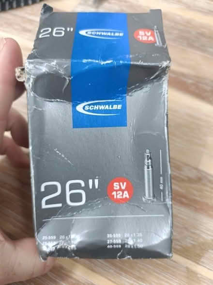 Photo of free 26" presta valve inner tube (Chalker's Corner TW9) #1