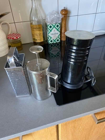 Photo of free Milk frothed, cafetière, grater (Stratford, E15) #1