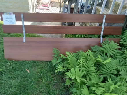 Photo of free KING SIZE Solid Wood Bed Frame (Garfield NJ) #2
