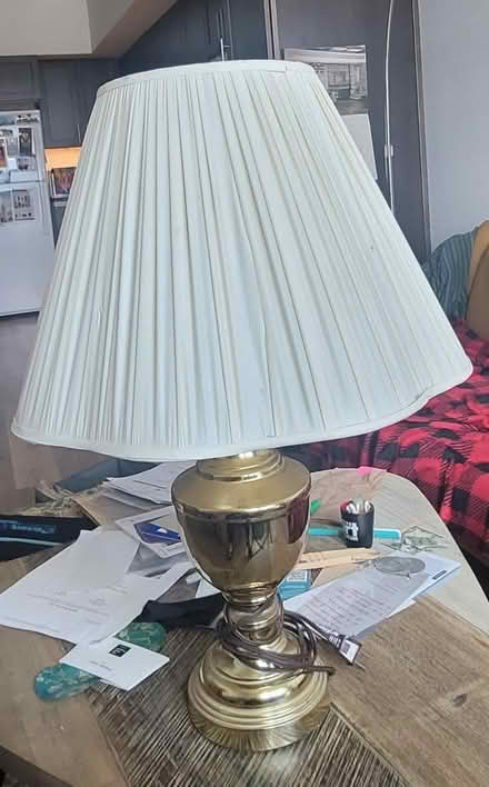 Photo of free Brass coated table lamp (Brooklyn Basin) #1