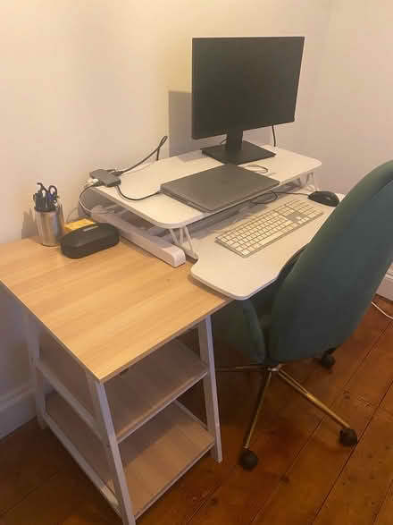 Photo of free Desk and desk riser (Dartford, DA9) #2