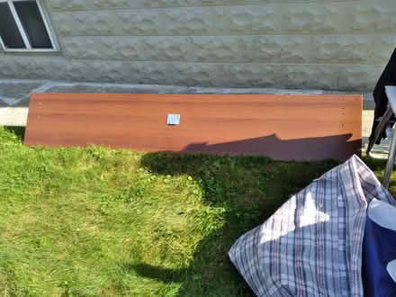 Photo of free KING SIZE Solid Wood Bed Frame (Garfield NJ) #1