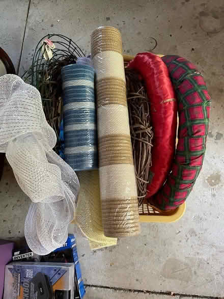 Photo of free Wreaths and ribbon (Westerville) #1