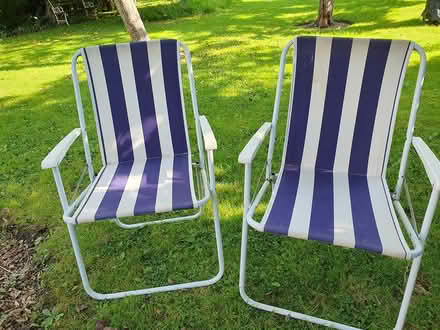 Photo of free Two folding garden chairs (Kislingbury) #1
