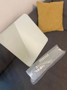 Photo of free Bathroom mirror and glass shelf (SW8) #1