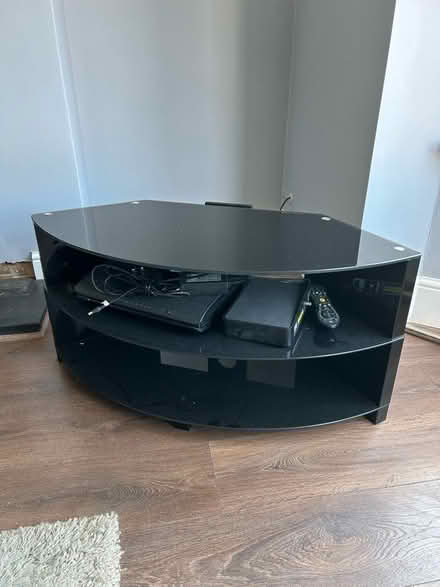 Photo of free Glass TV stand (Lincoln LN5) #1
