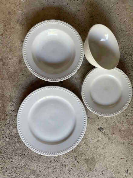 Photo of free White dinnerware set (Westerville) #1