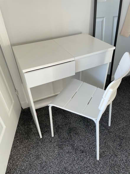 Photo of free Small desk/dressing table and chair (Gartcosh G69) #1