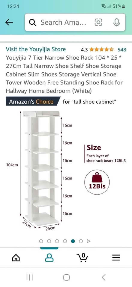 Photo of free Brand new in box shoe rack (Hailsham BN27) #1