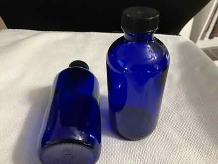Photo of free Glass Bottles Blue and Amber #3