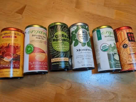Photo of free Empty Republic of Tea canisters (North Bellevue) #1
