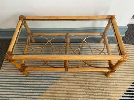 Photo of free Bamboo glass coffee table (Primrose Hill, NW3) #1