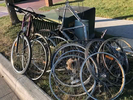 Photo of free Curb-old bike parts, Cooksville (l5b) #2