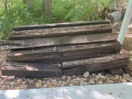 Photo of free 13 Good condition rail road ties (West Lenexa) #1