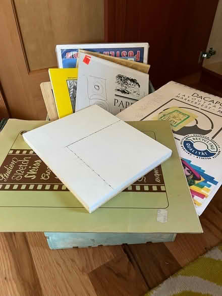 Photo of free Crate of art supplies (Calderon and Mercy) #1