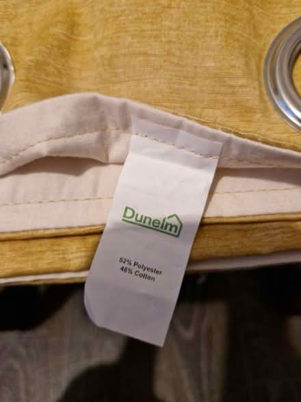 Photo of free Ochre/mustard eyelet curtains (Roslin, Midlothian EH25) #3