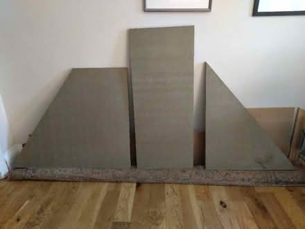 Photo of free Three sections of 25mm green MDF (Chester-le-Street DH3) #1