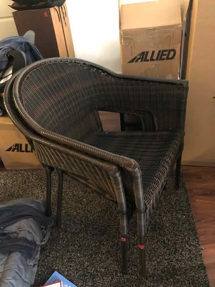 Photo of free Two patio chairs (Downtown Bellevue) #1