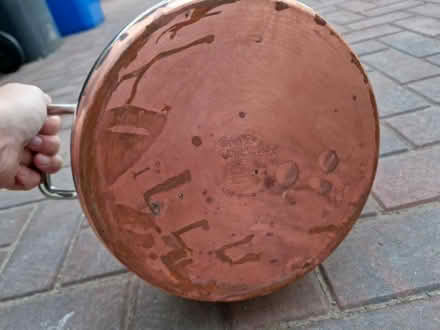 Photo of free Large copper bottomed pan (Roslin, Midlothian EH25) #2