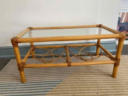 Photo of free Bamboo glass coffee table (Primrose Hill, NW3) #2