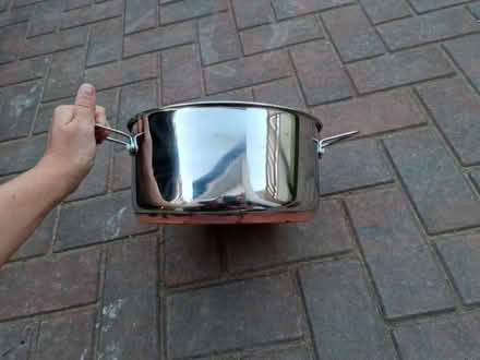 Photo of free Large copper bottomed pan (Roslin, Midlothian EH25) #1