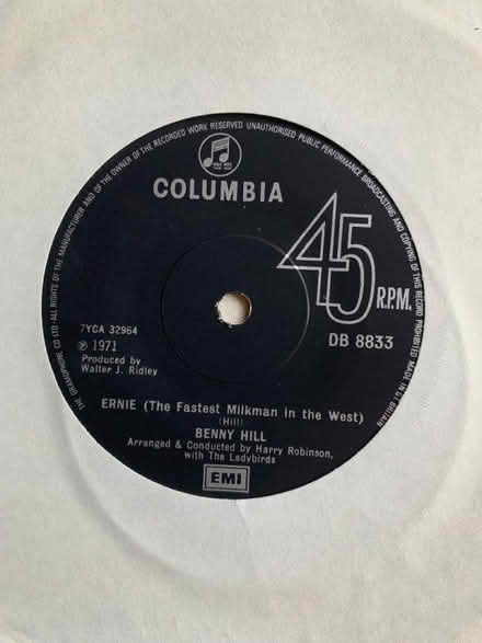 Photo of free EP Benny Hill . Fastest Milkman (Nast Hyde Farm AL10) #1