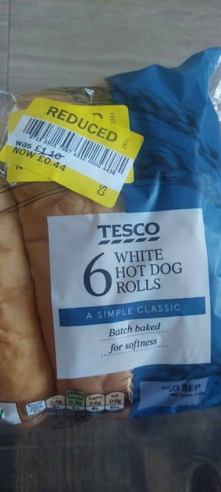 Photo of free Hot dog rolls one pack (TN34 West Hill) #1