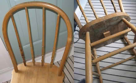 Photo of free Wood kitchen chairs (Carlington) #2