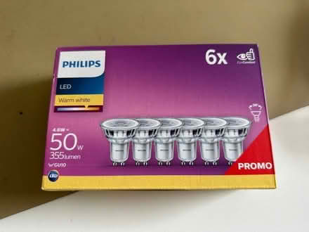Photo of free 5x Phillips Warm White LED GU10 bulbs (Round Hill BN2) #1